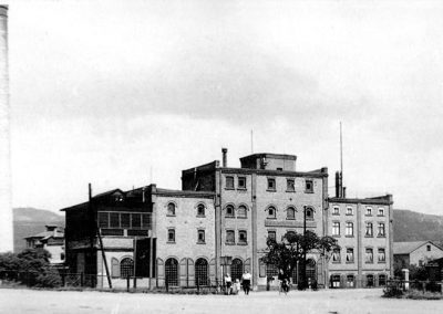 Brauhaus Saalfeld vor dem Bombenangriff 1945