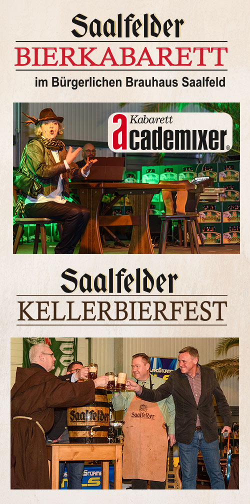 Saalfelder Bierkabarett und Kellerbierfest 2024